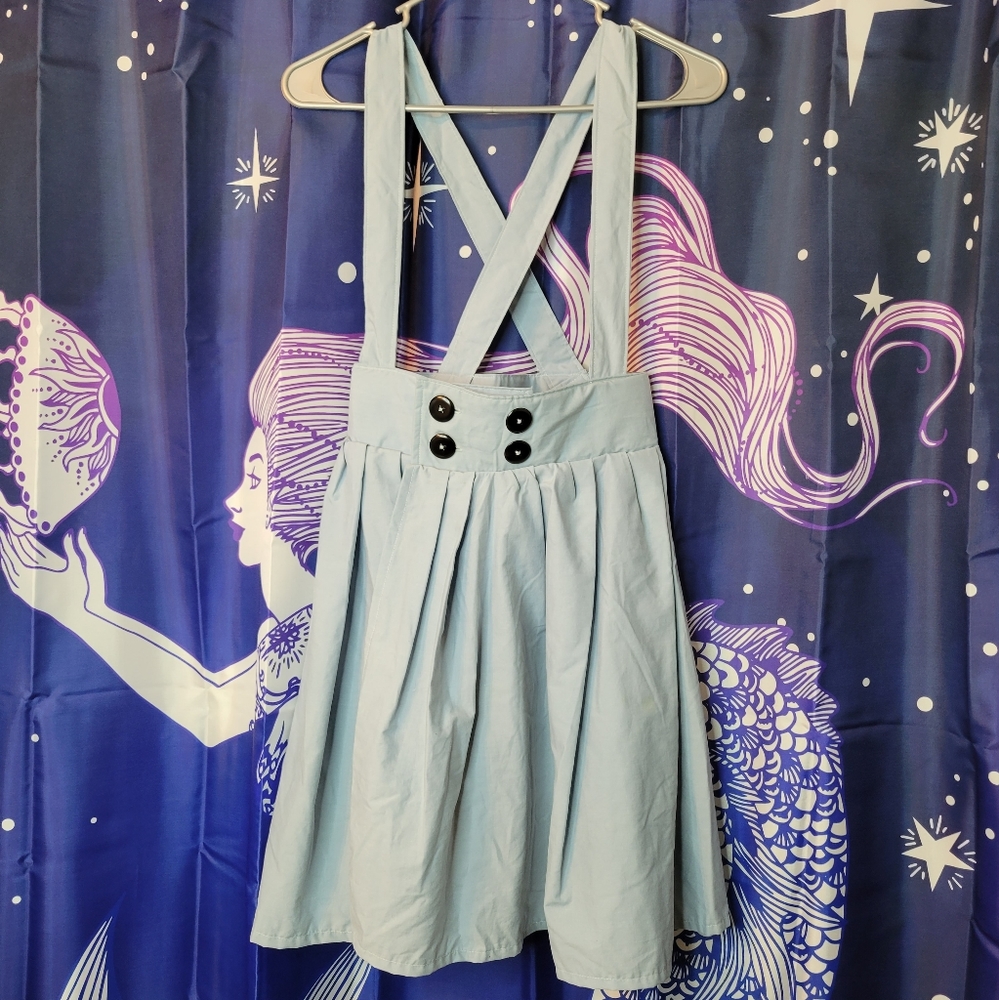 Adorable Pastel Blue Doll Style Jumper, Handmade!
